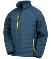 RS237 R237X Result Recycled Compass Padded Jacket Navy / Yellow colour image
